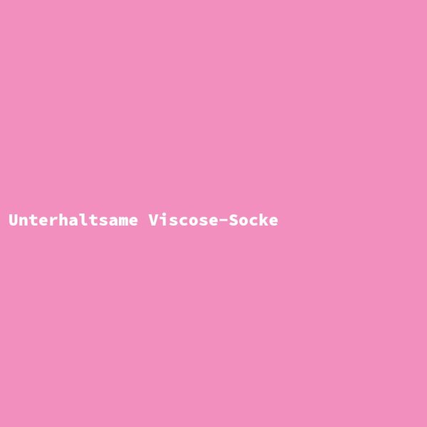 Unterhaltsame Viscose-Socke